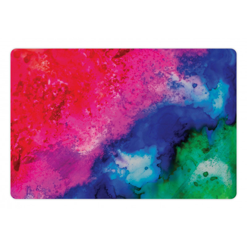 Aquarelle Colorful Artwork Pet Mat