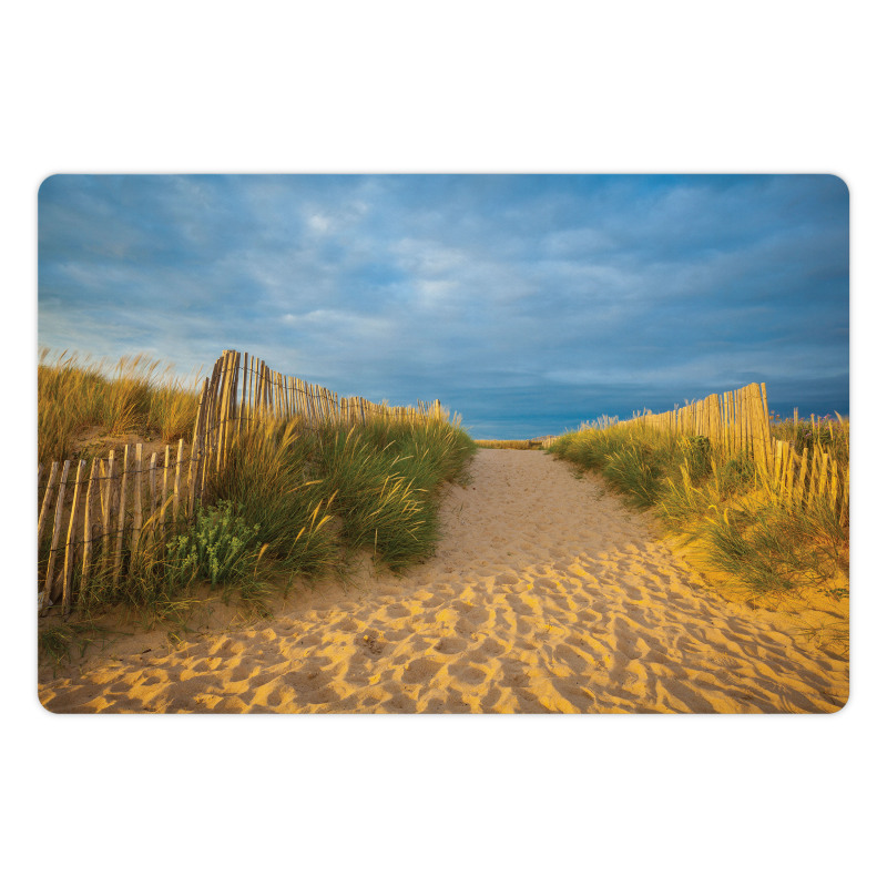 Sandy Beach Bushes Pet Mat