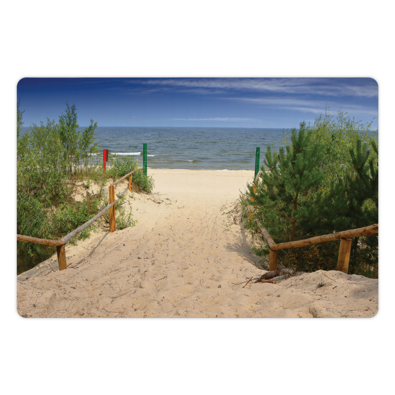 Sandy Peaceful Shore Pet Mat