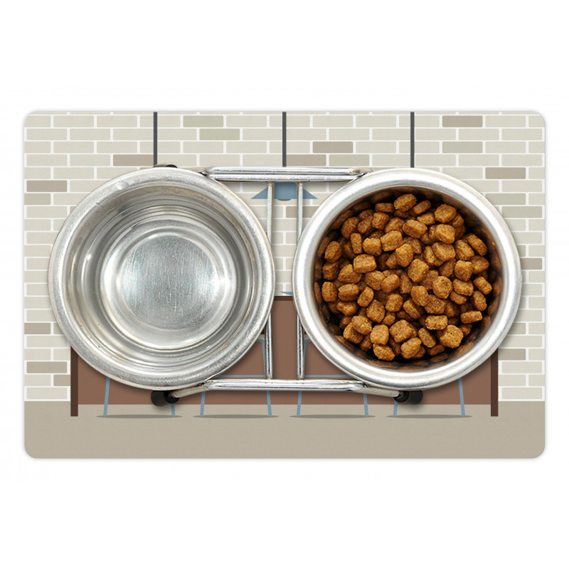 Modern Empty Kitchen Pet Mat