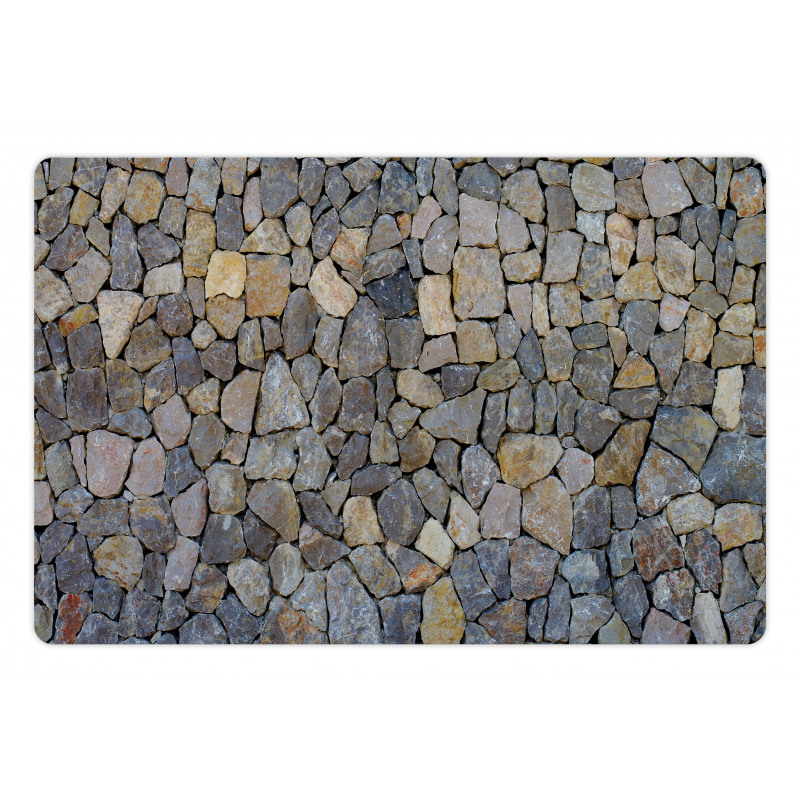 Grey and Beige Stones Pet Mat