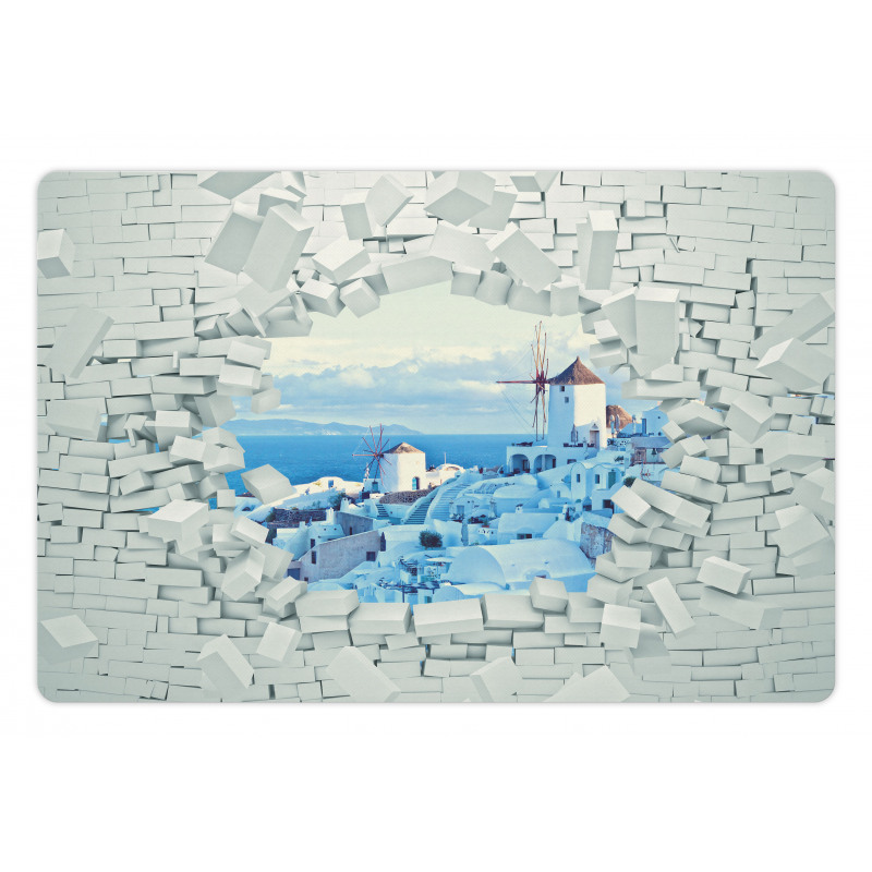 Breaking Wall Santorini Pet Mat