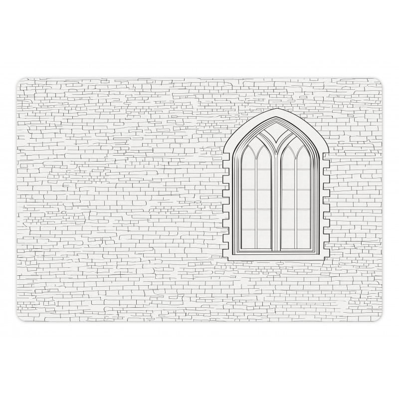 Sketch Gothic Window Pet Mat