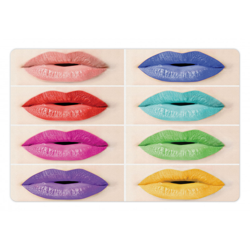 Several Color Lips Palette Pet Mat