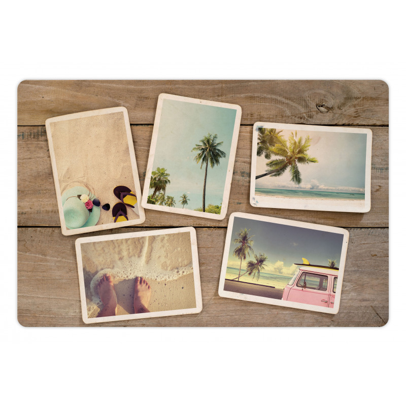 Nostalgic Beach Memories Pet Mat