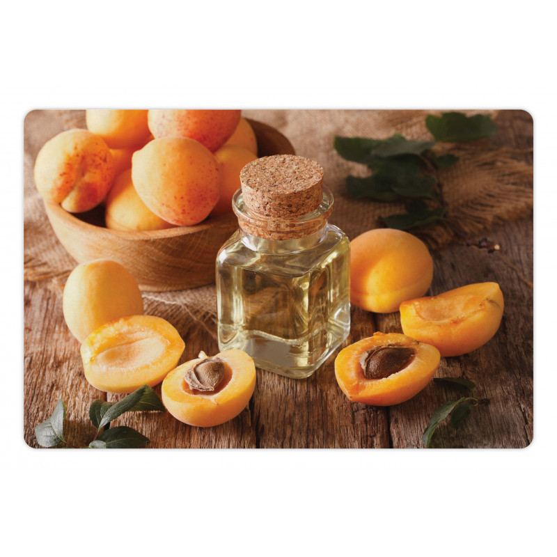 Fresh Apricots and Oil Jar Pet Mat