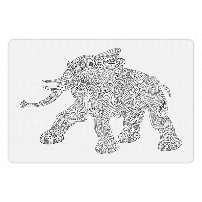 Folkloric Elephant Pet Mat