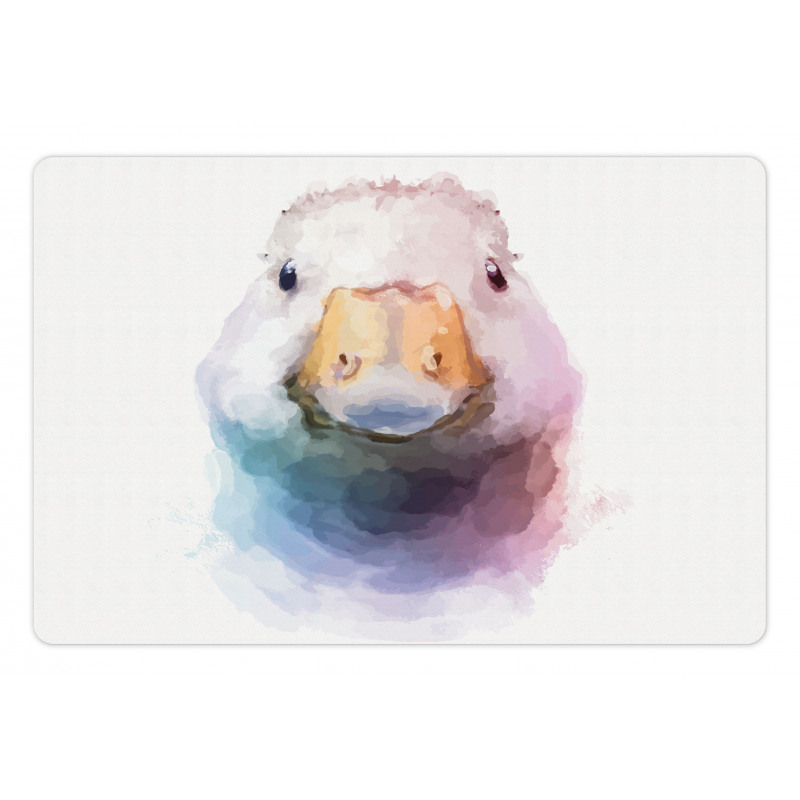 Watercolor Goose Face Pet Mat