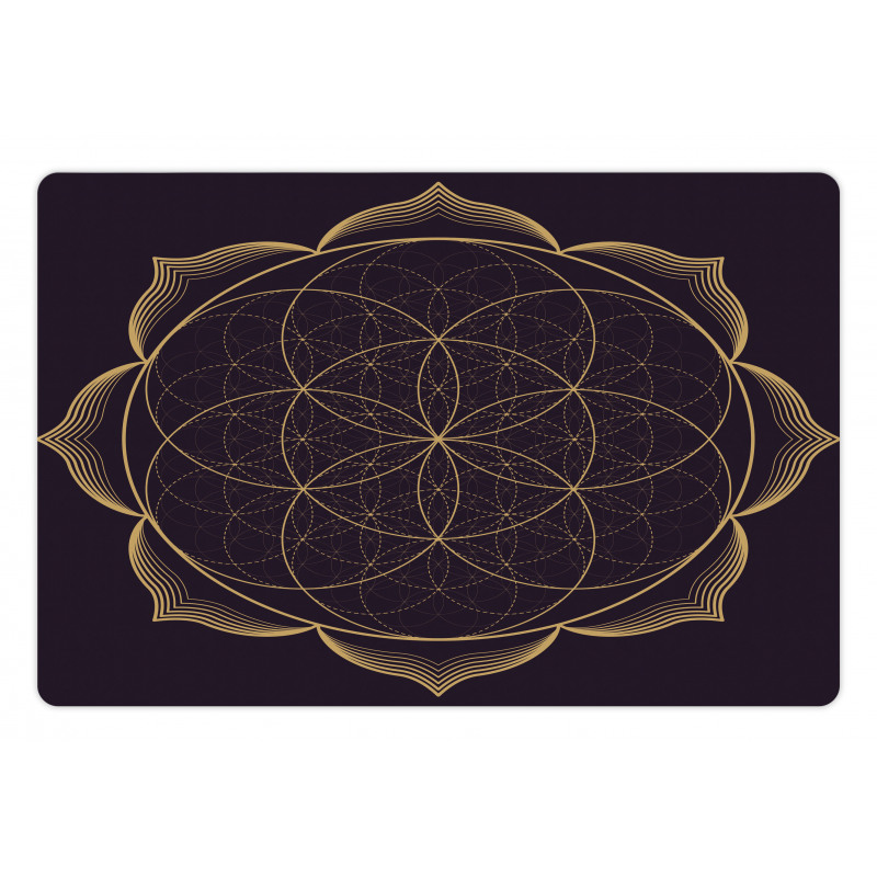 Geometry Art Flower Pet Mat