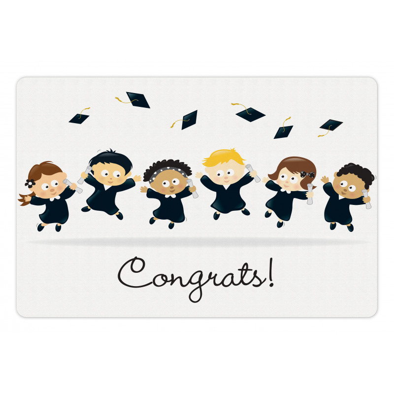 Congrats Children School Pet Mat