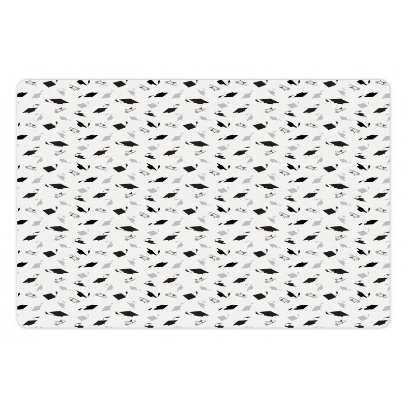 Cap and Diploma Patterns Pet Mat