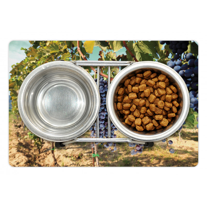 Rows of Wine Fruits in Italy Pet Mat