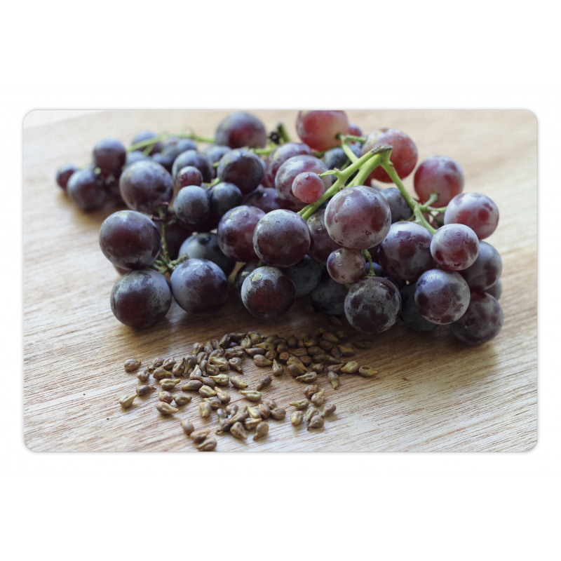 Fruits and Seeds on a Table Pet Mat