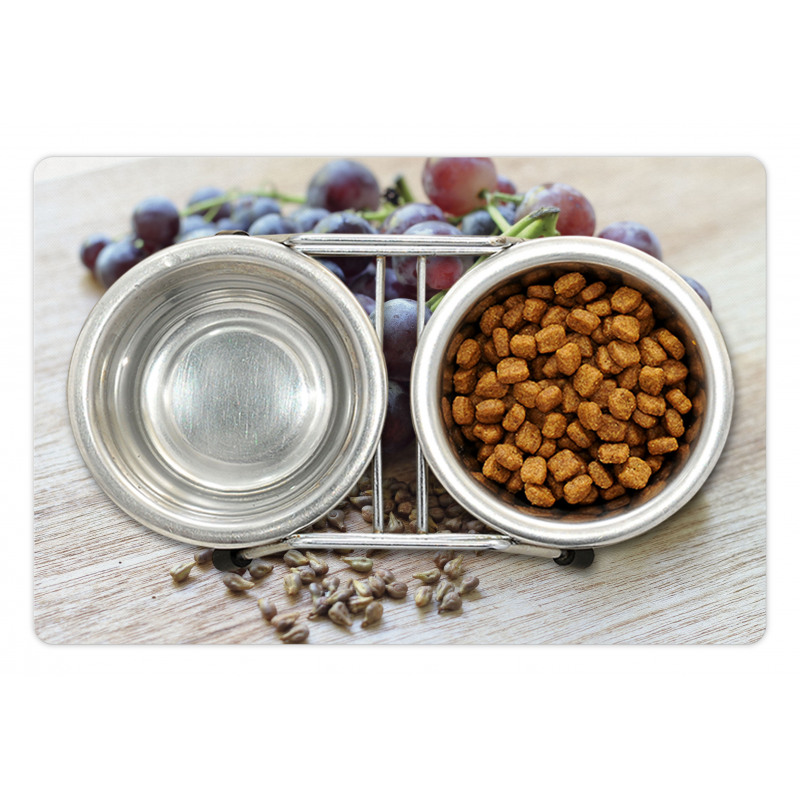 Fruits and Seeds on a Table Pet Mat