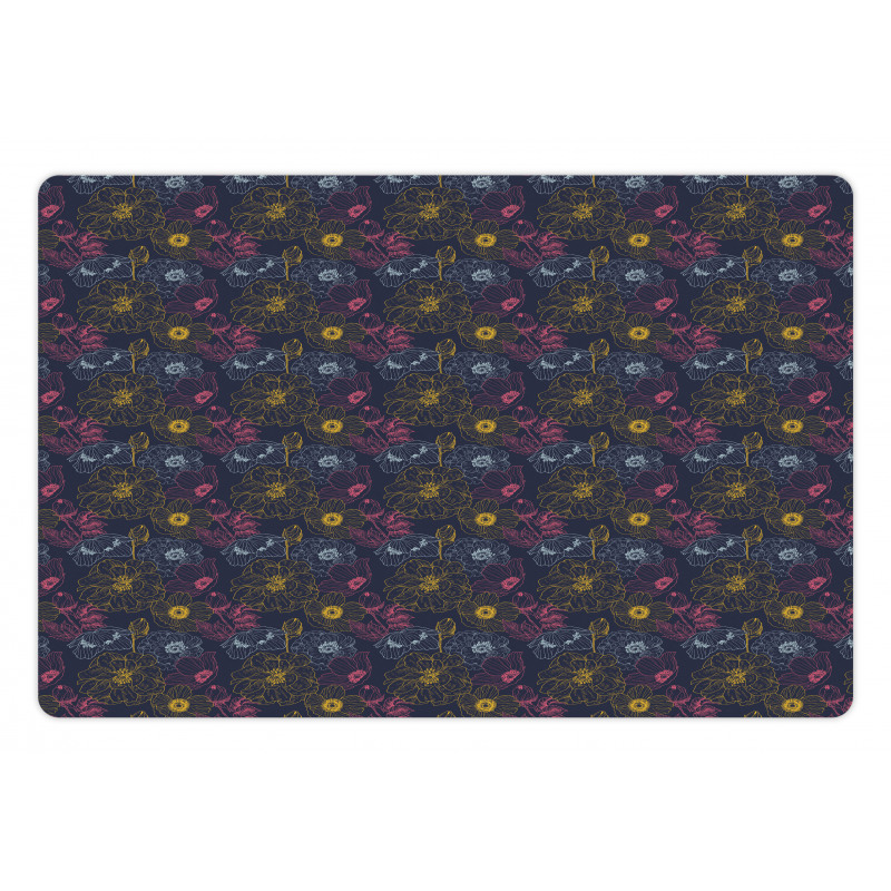 Abstract Outline Fruit Bunch Pet Mat