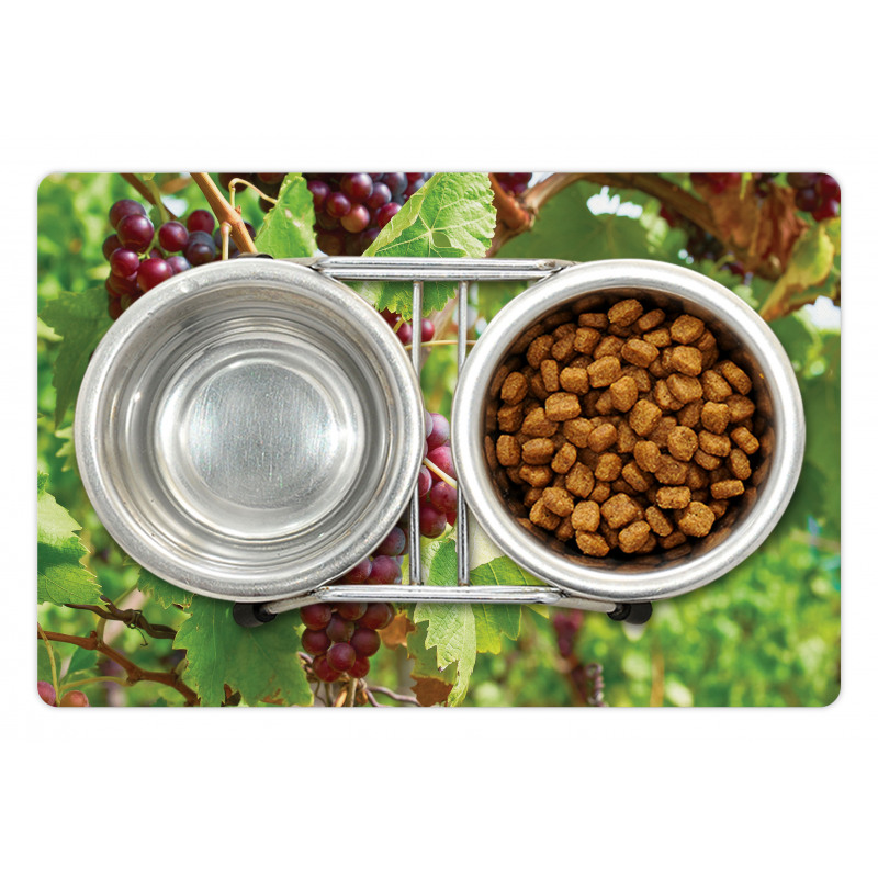 Bunch of Wine Fruits Foliage Pet Mat