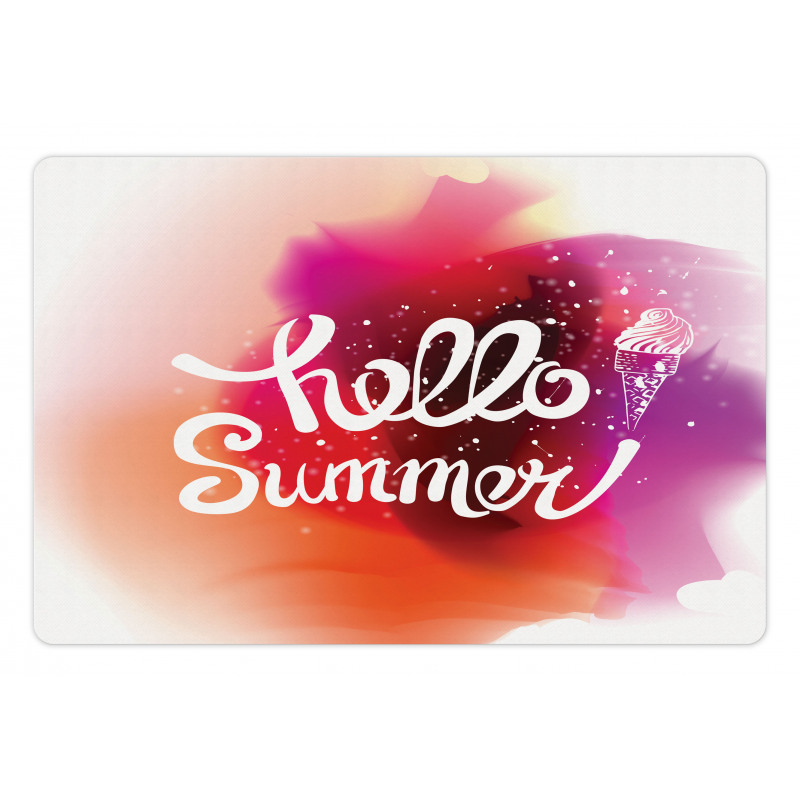 Hello Summer with Ice Cream Pet Mat