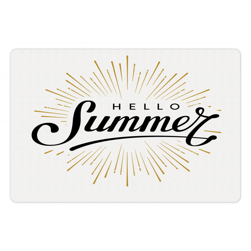 Simple Summer Hand Lettering Pet Mat