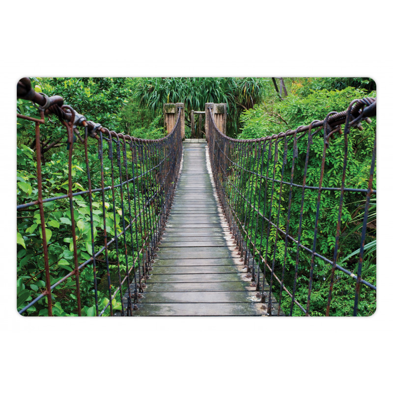 Rope Bridge in a Rainforest Pet Mat