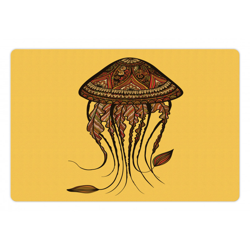 Abstract Jellyfish Pet Mat