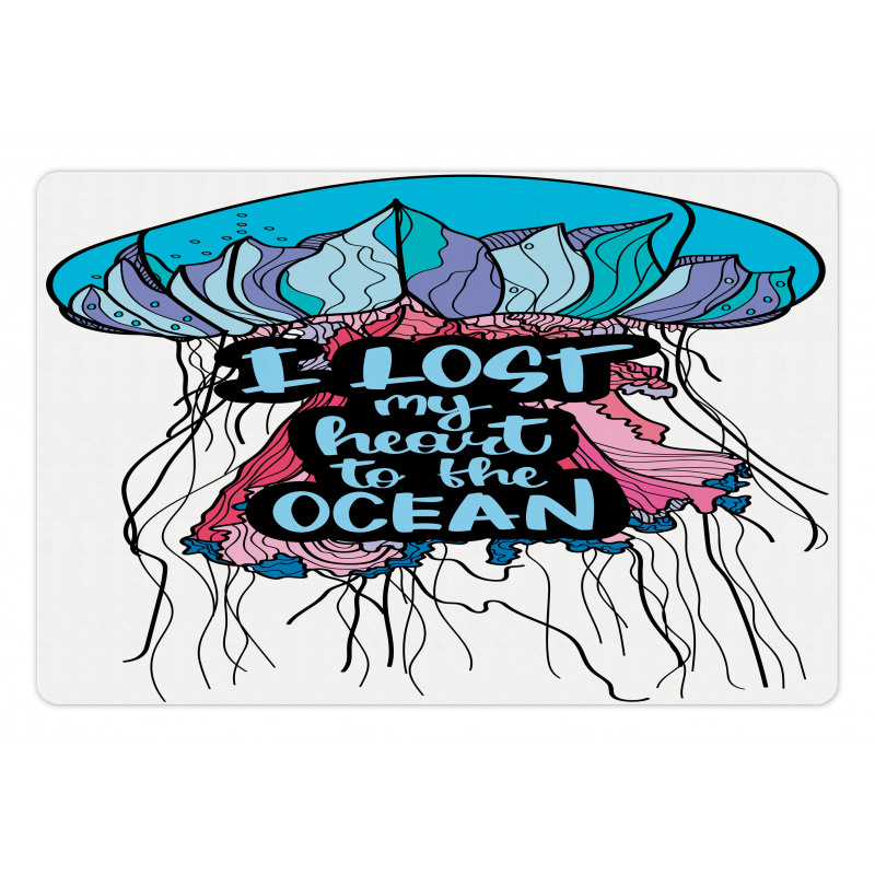 I Lost My Heart to Ocean Pet Mat