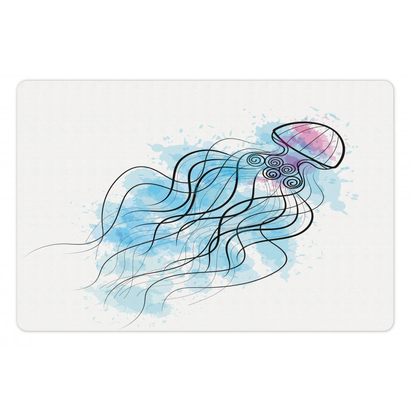 Outline Curly Tentacles Pet Mat