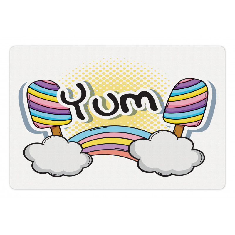 Rainbow Clouds and Popsicle Pet Mat