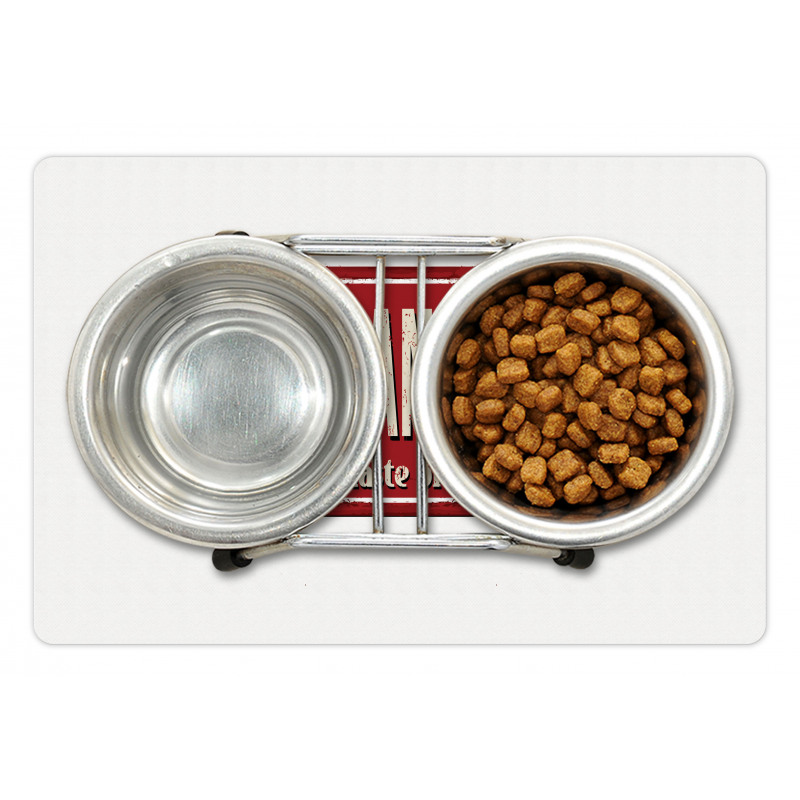 Hungarian Cuisine Vintage Pet Mat