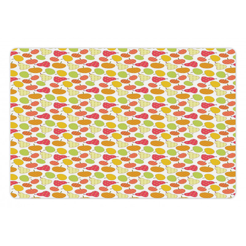 Abstract Ornamental Fruits Pet Mat