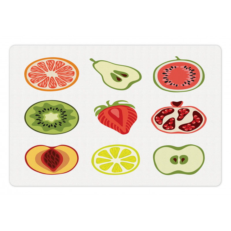 Kiwi Strawberry Apple Peach Pet Mat