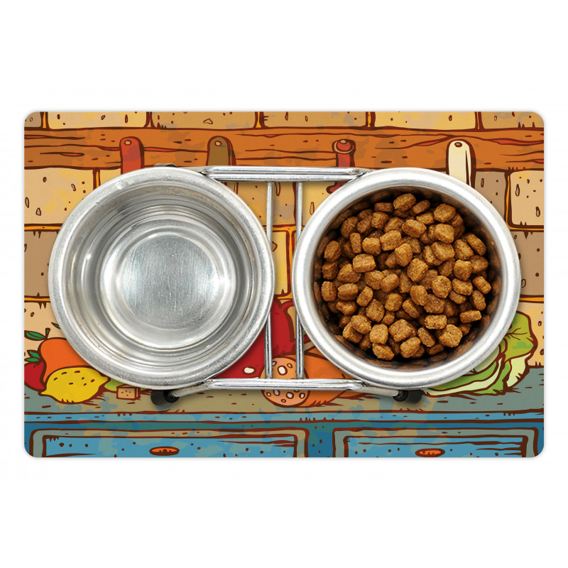 Kitchen Table Cuisine Theme Pet Mat