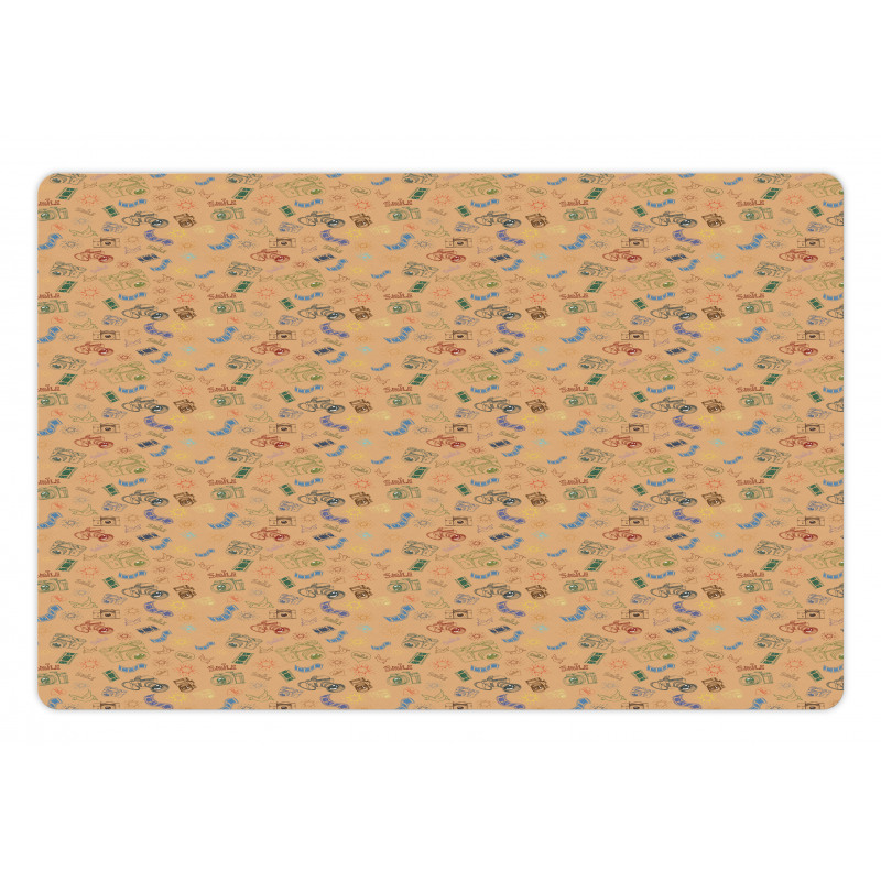 Colorful Camera Films Pet Mat