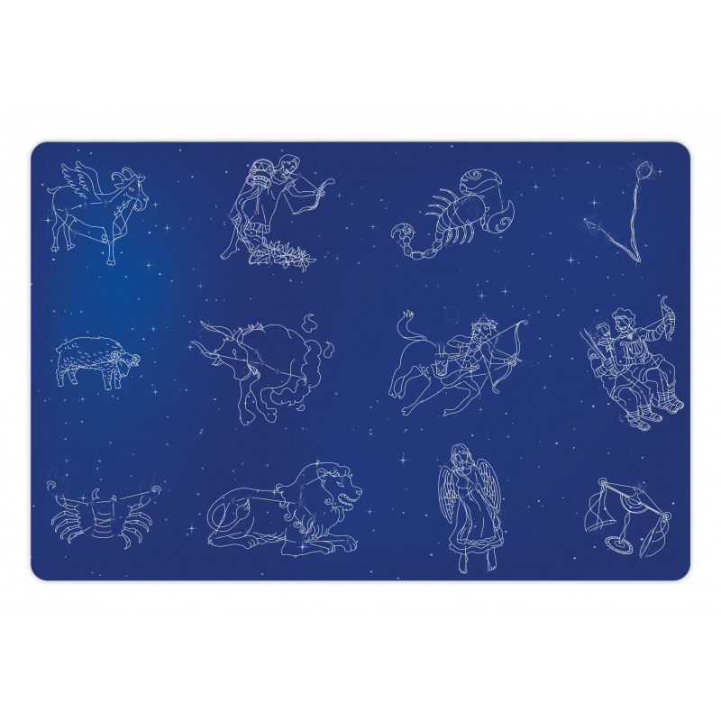 Horoscope Constellation Sky Pet Mat