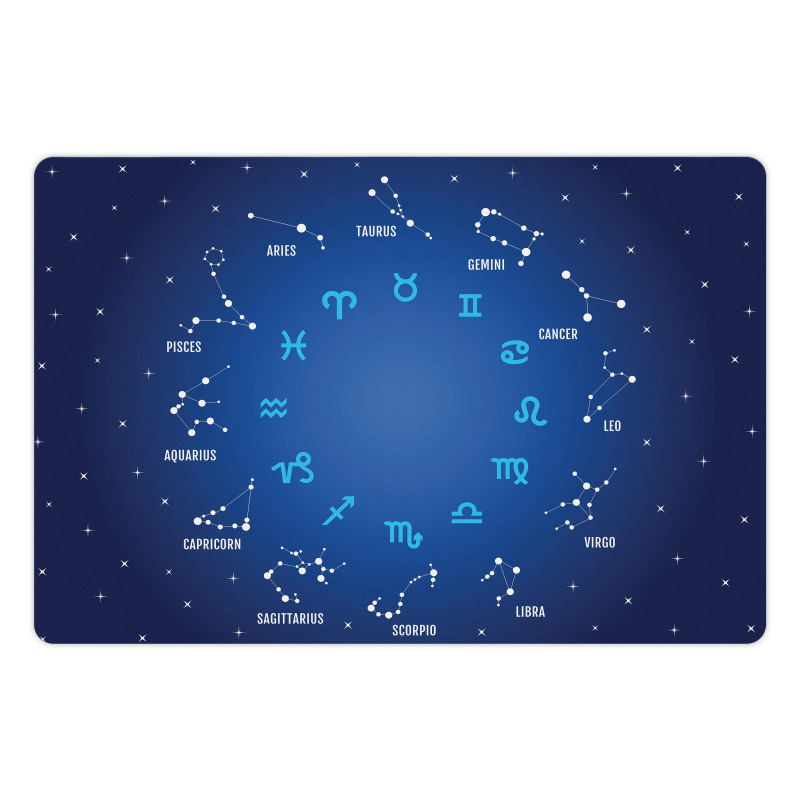 Horoscope Night Star Pet Mat