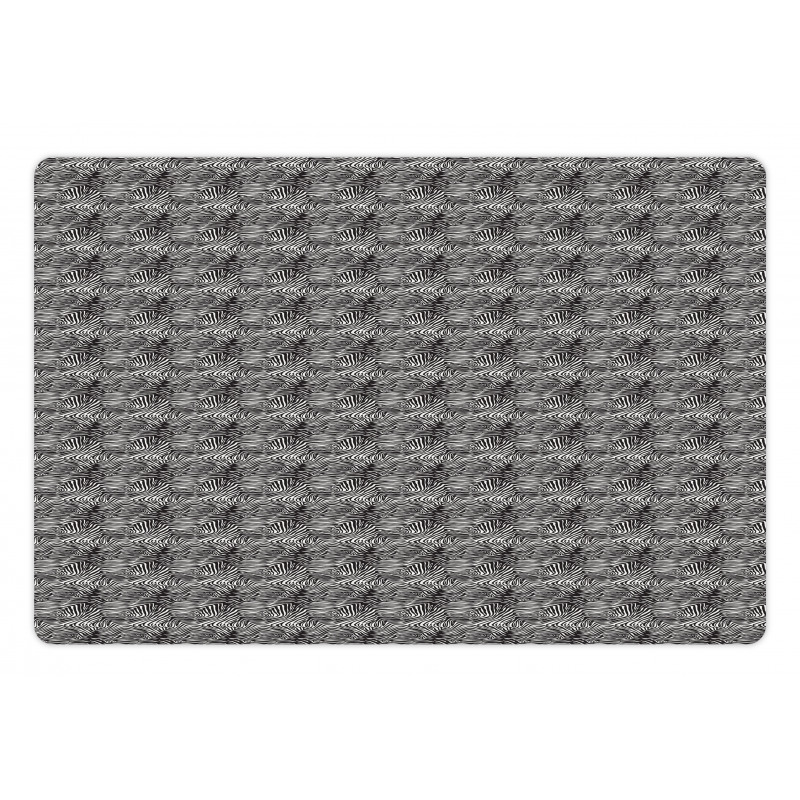 Wild Animal Skin Layout Pet Mat