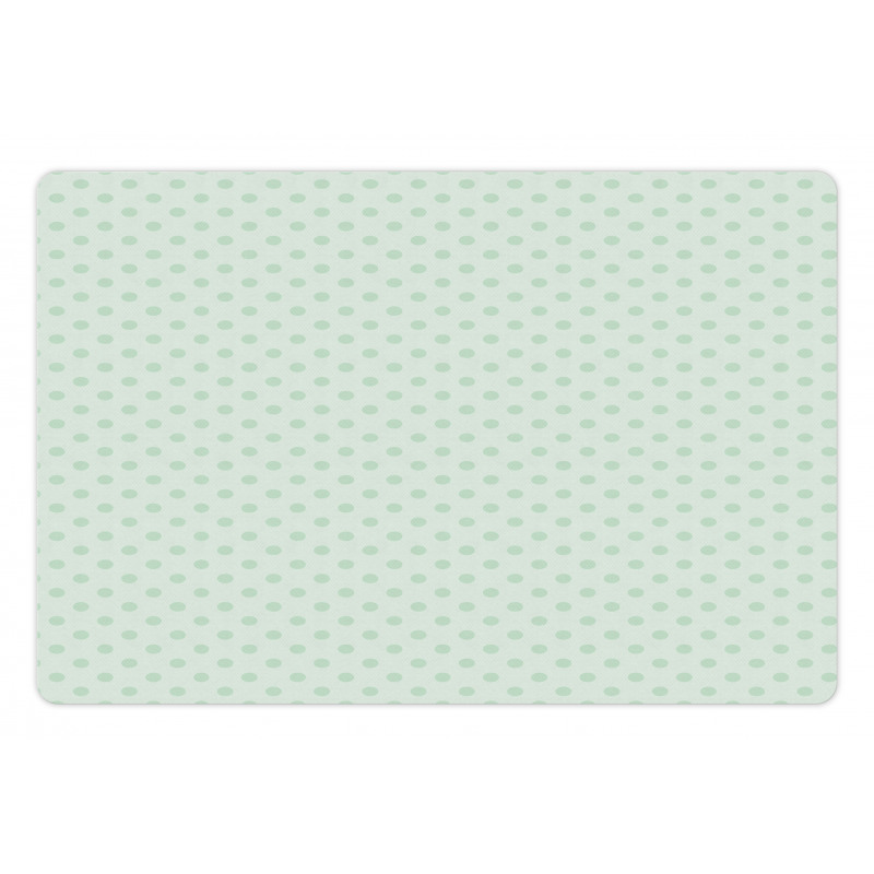 Polka Dots Motifs Nostalgic Pet Mat