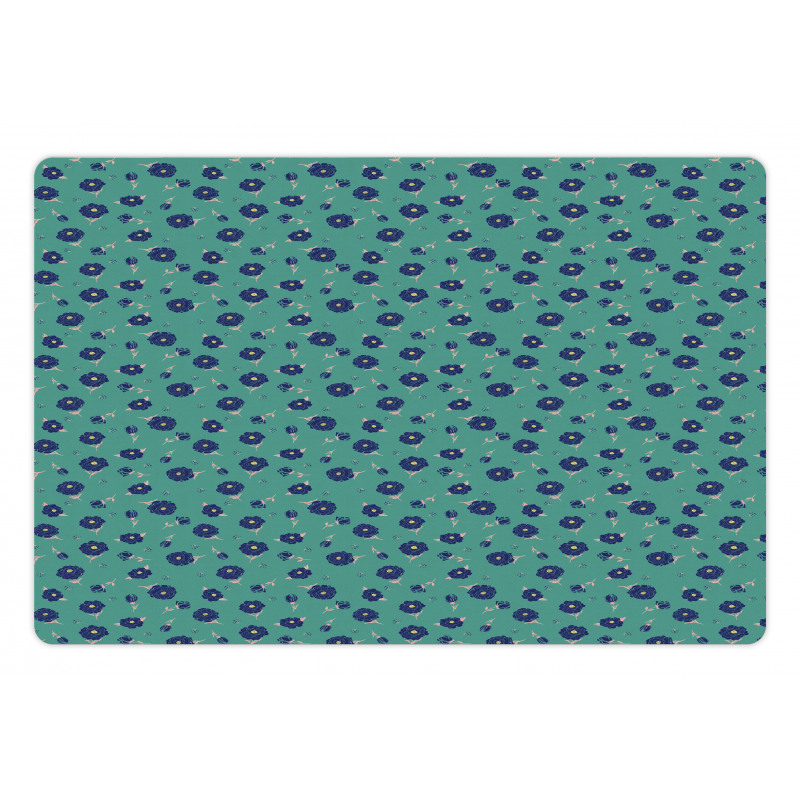 Blooms Pastel Flower Branch Pet Mat