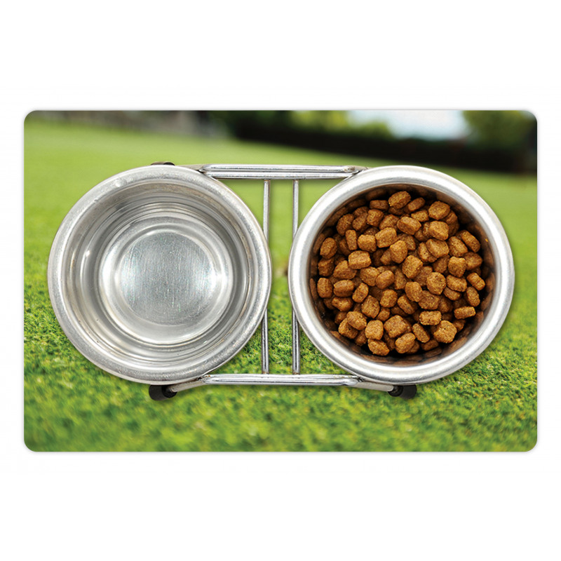 Golf Ball on Lip of Cup Grass Pet Mat