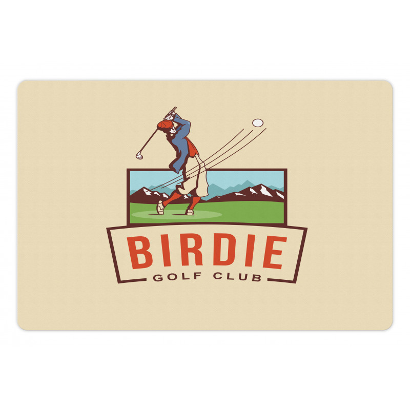 Birdie Golf Club Advertisement Pet Mat