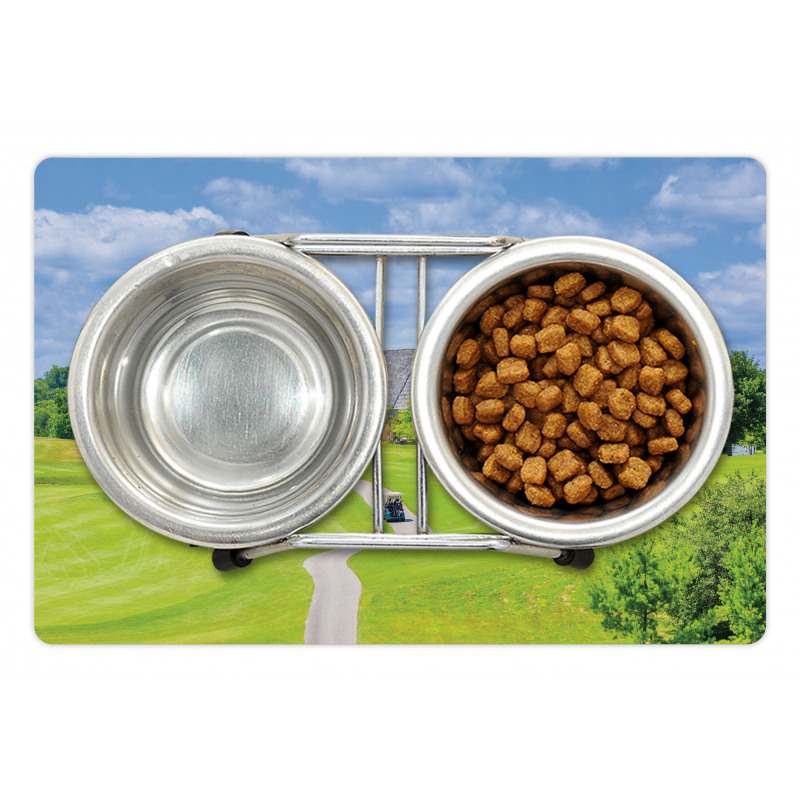 Scenic Countryside Golf Field Pet Mat