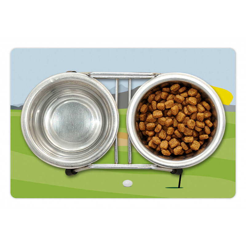 Teeing Box and Flag Golf Field Pet Mat