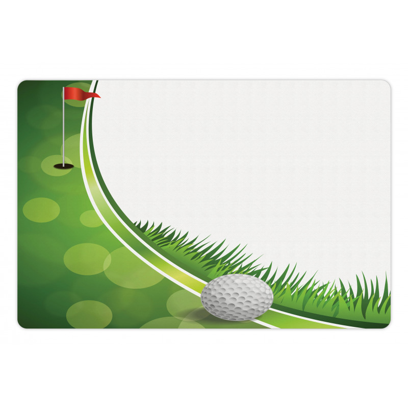 Tee Box with Flag Abstract Pet Mat