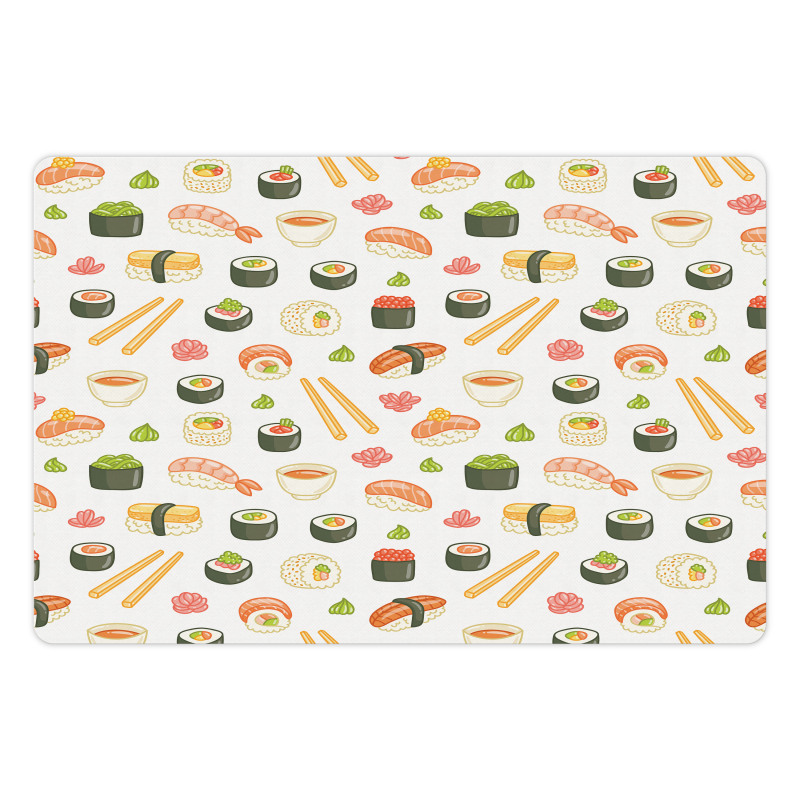 Japanese Cuisine Cartoon Art Pet Mat