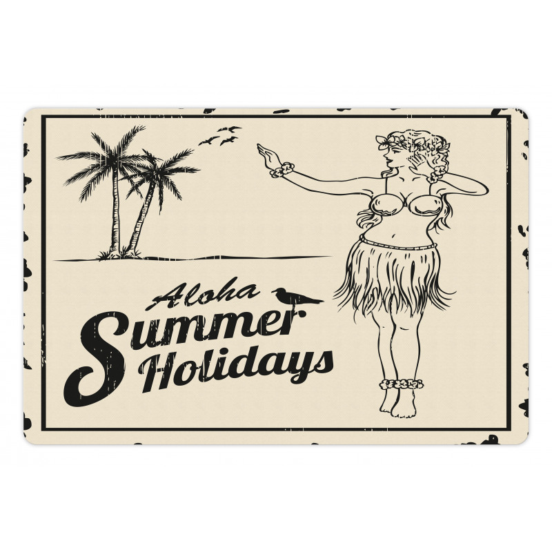 Aloha Summer Holidays Pet Mat