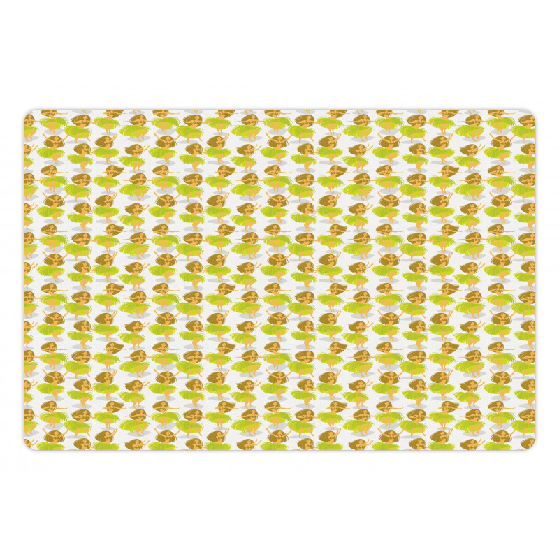 Hawaiian Luau Dancing Pet Mat