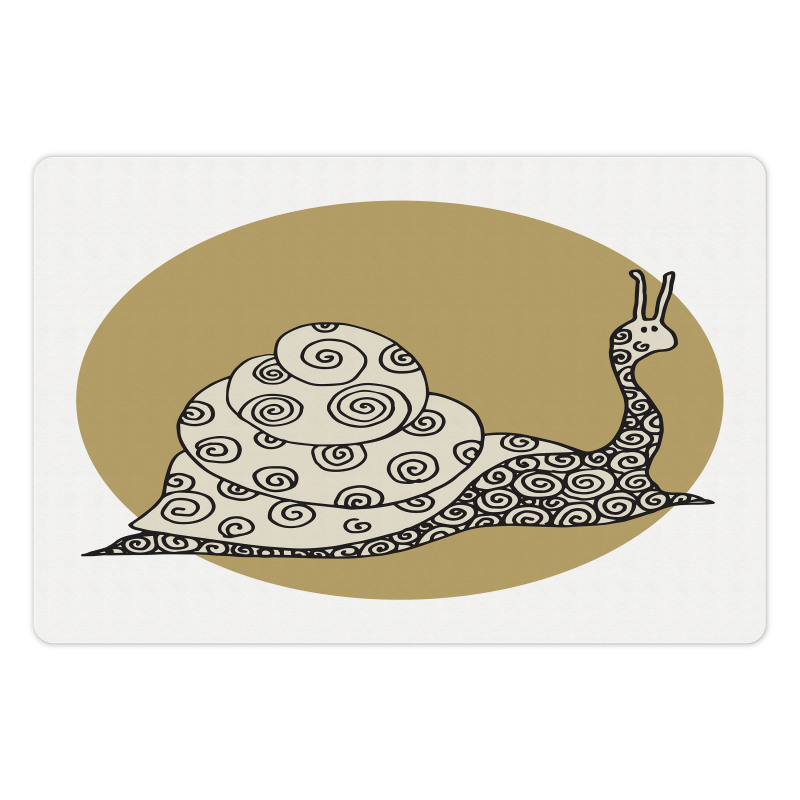 Slug with Antennas Pattern Pet Mat