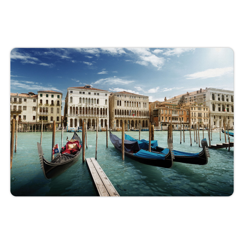 Gondolas Venetian Lagoon Pet Mat