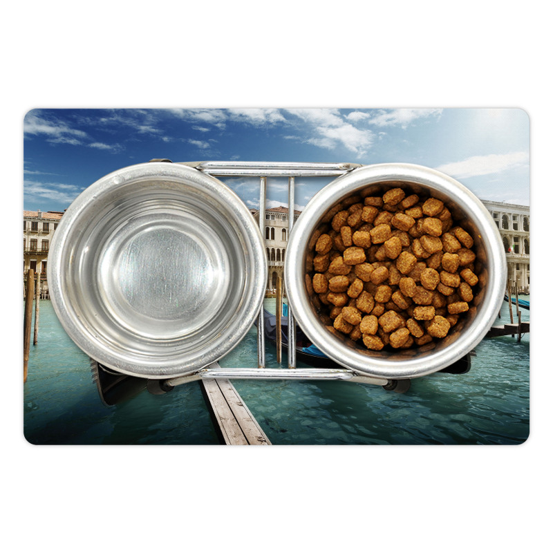 Gondolas Venetian Lagoon Pet Mat