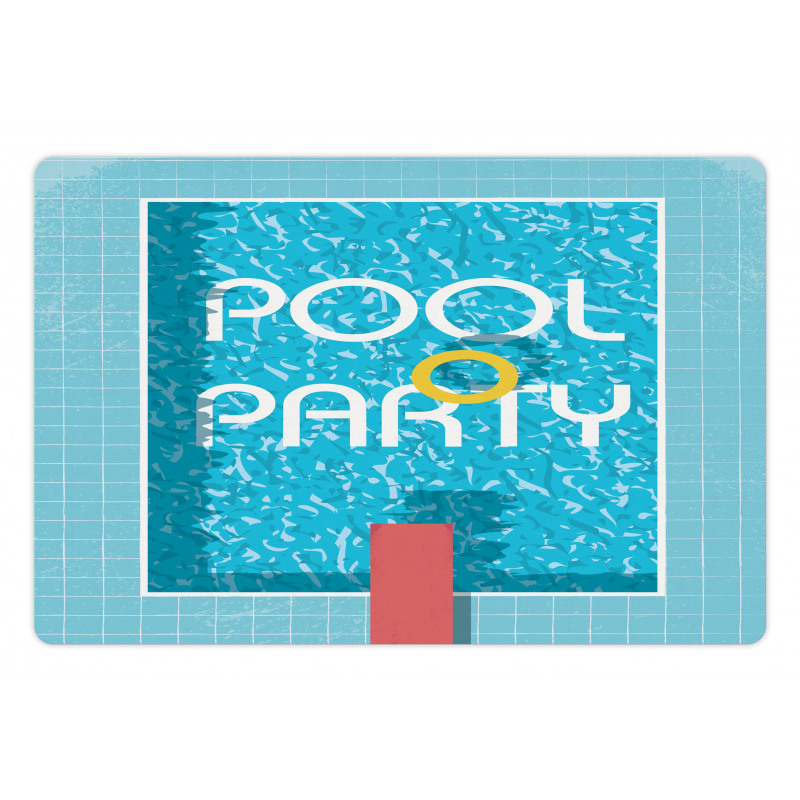 Retro Art Swimming Pool Pet Mat