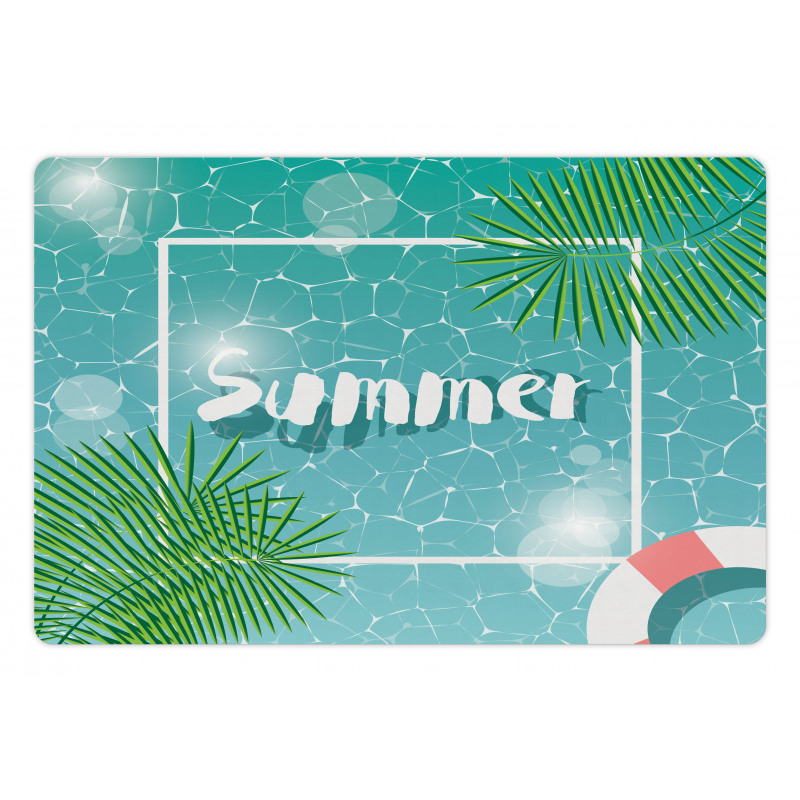 Tropical Summer Square Pet Mat